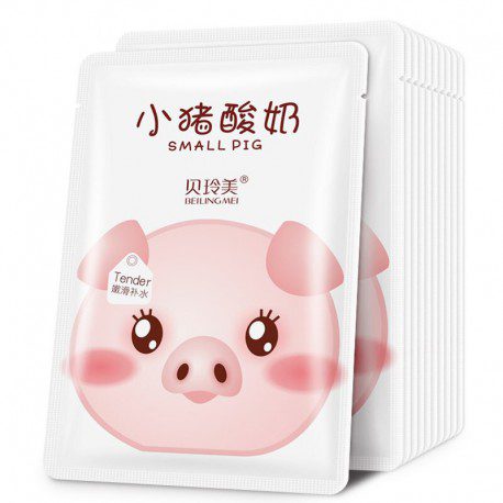 ماسک ورقه ای صورت بامزه ی بچه خوک مخصوص پوست چرب و آکنه دار برند بیسوتانگBISUTANG Face Mask