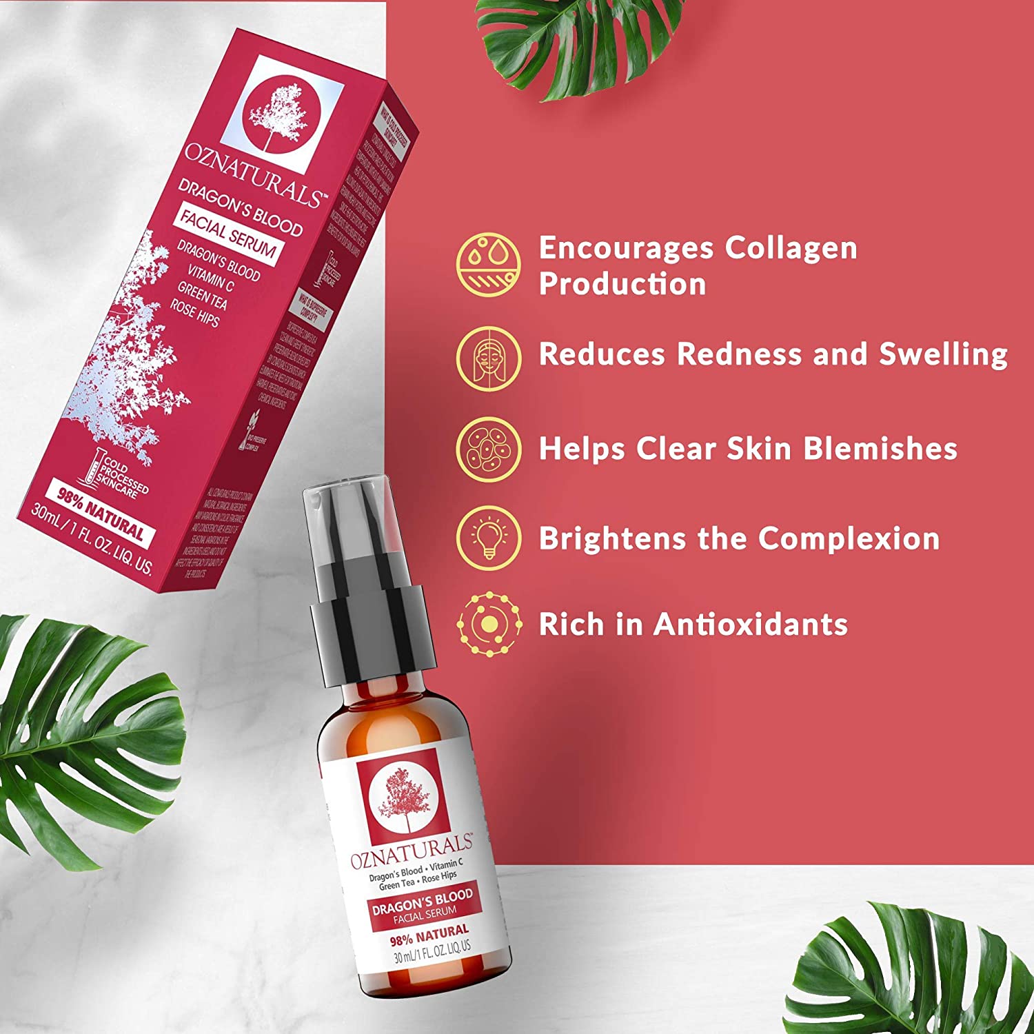 سرم دارگون بلاد اوزنچرال oznaturals dragon's blood serum
