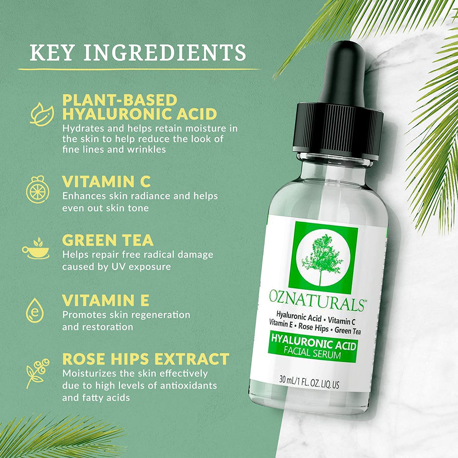 سرم هیالورونیک اسید OZNATURALS