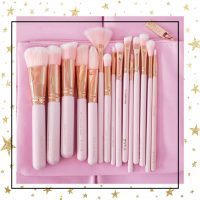 فروش ویژه ست 15تایی براش zoeva رنگ صورتی