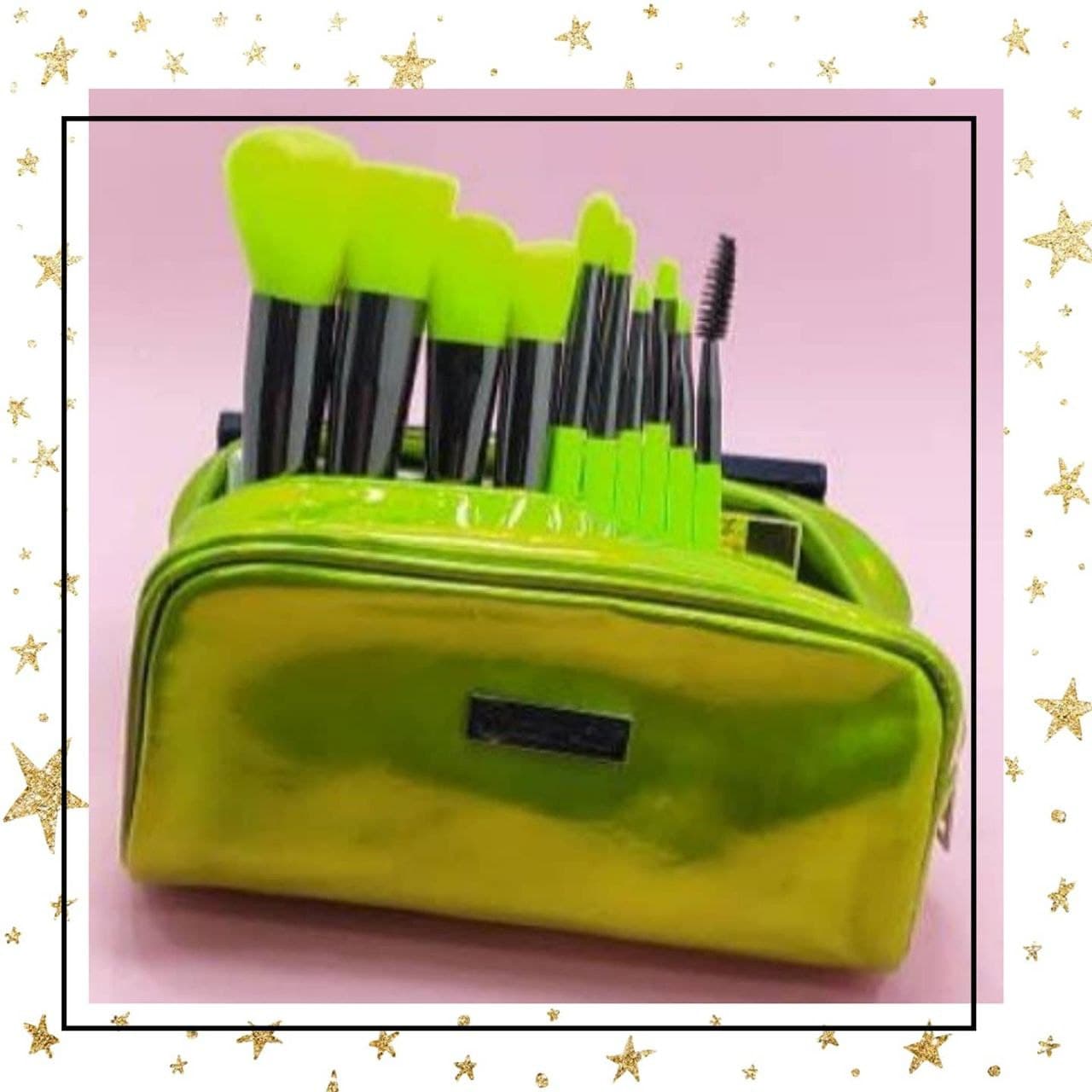 براش ۱۰ تایی هلو گرامی بی اچ کازمتیک bh مدل سبز