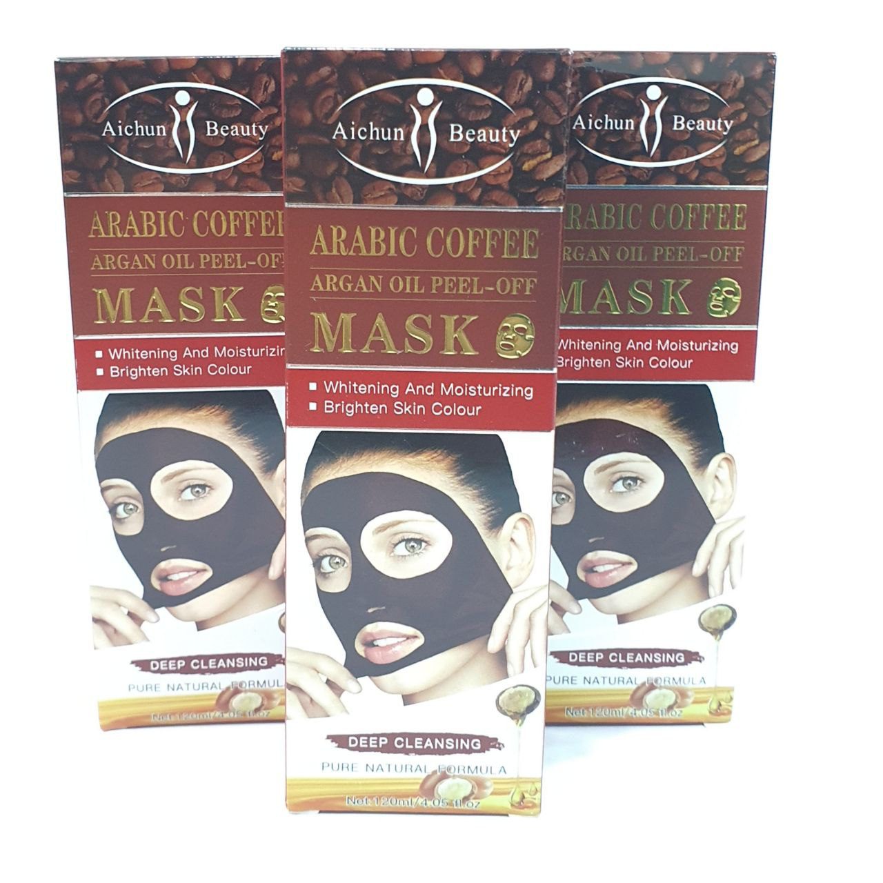 ماسک صورت ارگان و کافئین ایچون بیوتی حجم 120 مل