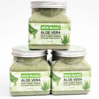 اسکراب شنی صورت و بدن کاریته با عصاره ی الورا | اسکراب