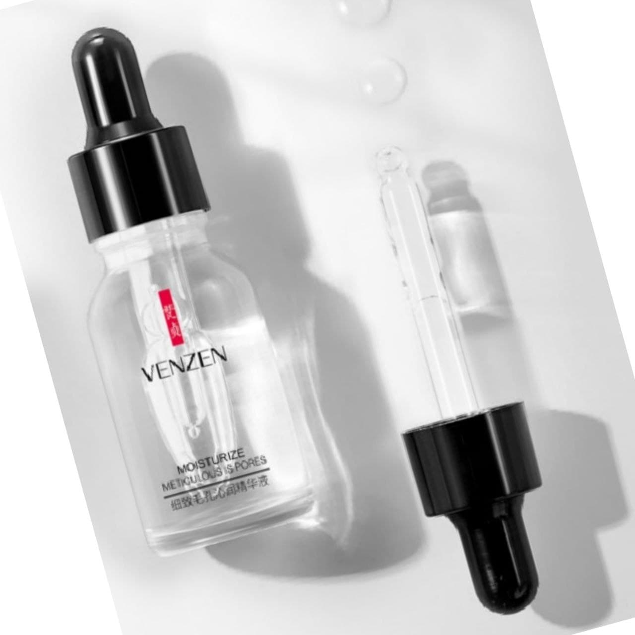 سرم مرطوب کننده و باز کننده منافذ پوست ونزن VENZEN | ضد لک و سفید کننده