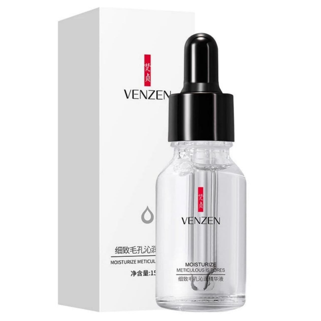 سرم مرطوب کننده و باز کننده منافذ پوست ونزن VENZEN | ضد لک و سفید کننده