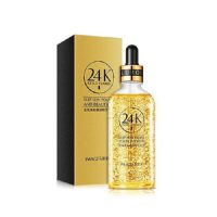 سرم جوانساز طلا 24 عیار ایمیجز | Face Serum with hyaluronic acid and gold 24k images 24k gold flakes (100ml)
