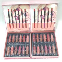 پک 12تایی رژلب و 6 عدد مداد لب هدی بیوتی