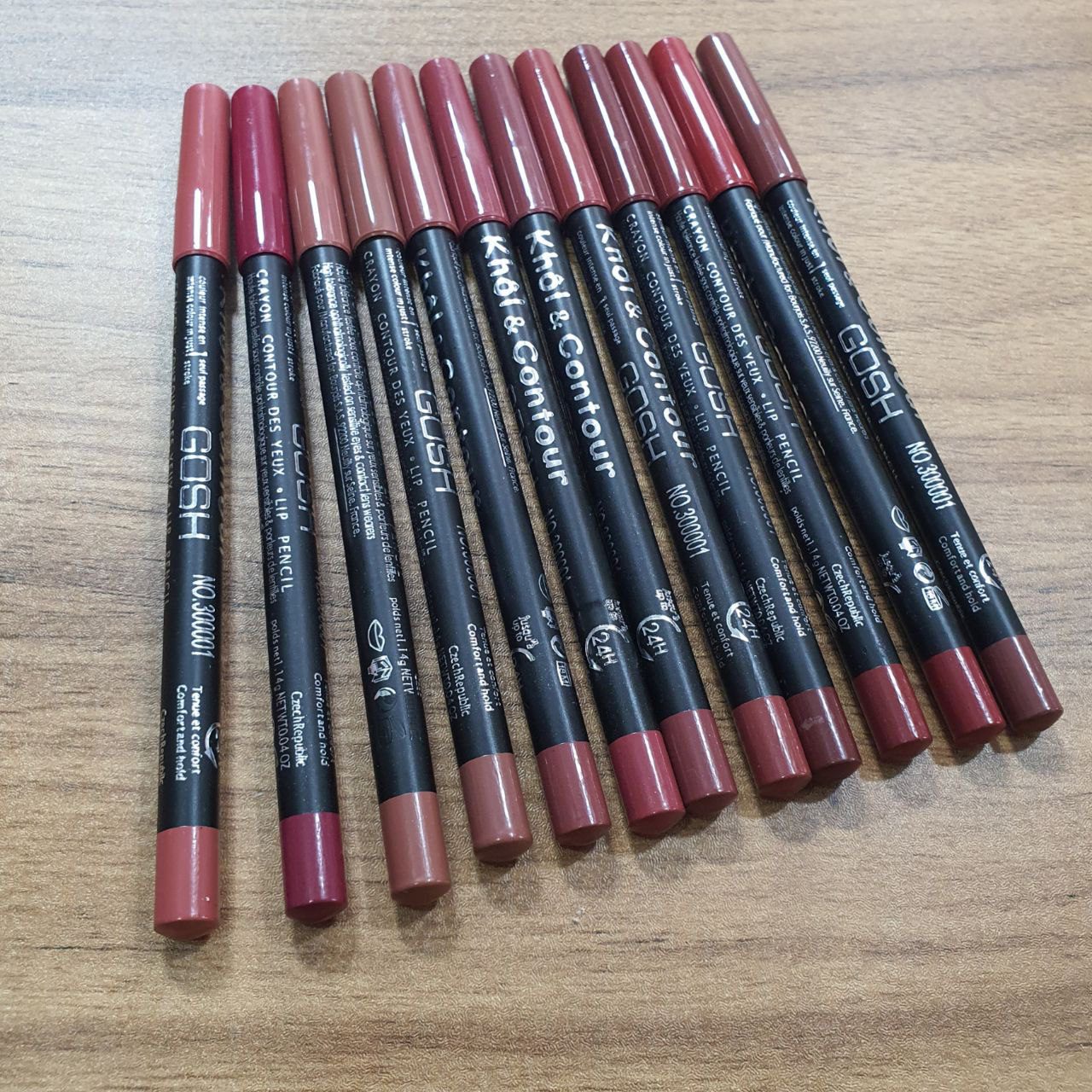 بسته ی ۱۲ تایی مداد لب گاش | Gosh matte ilip pencil