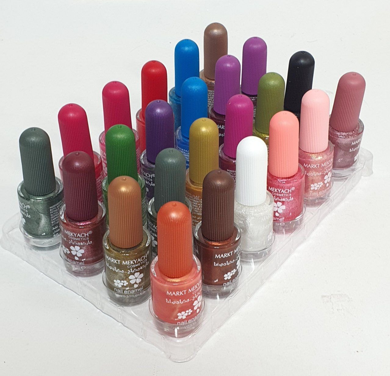 بسته ی ۲۴ تایی لاک ناخن مکیاژ مارکت سری مکس ۳ بسته ی ۲۴ تایی لاک ناخن مکیاژ مارکت سری مکس ۳