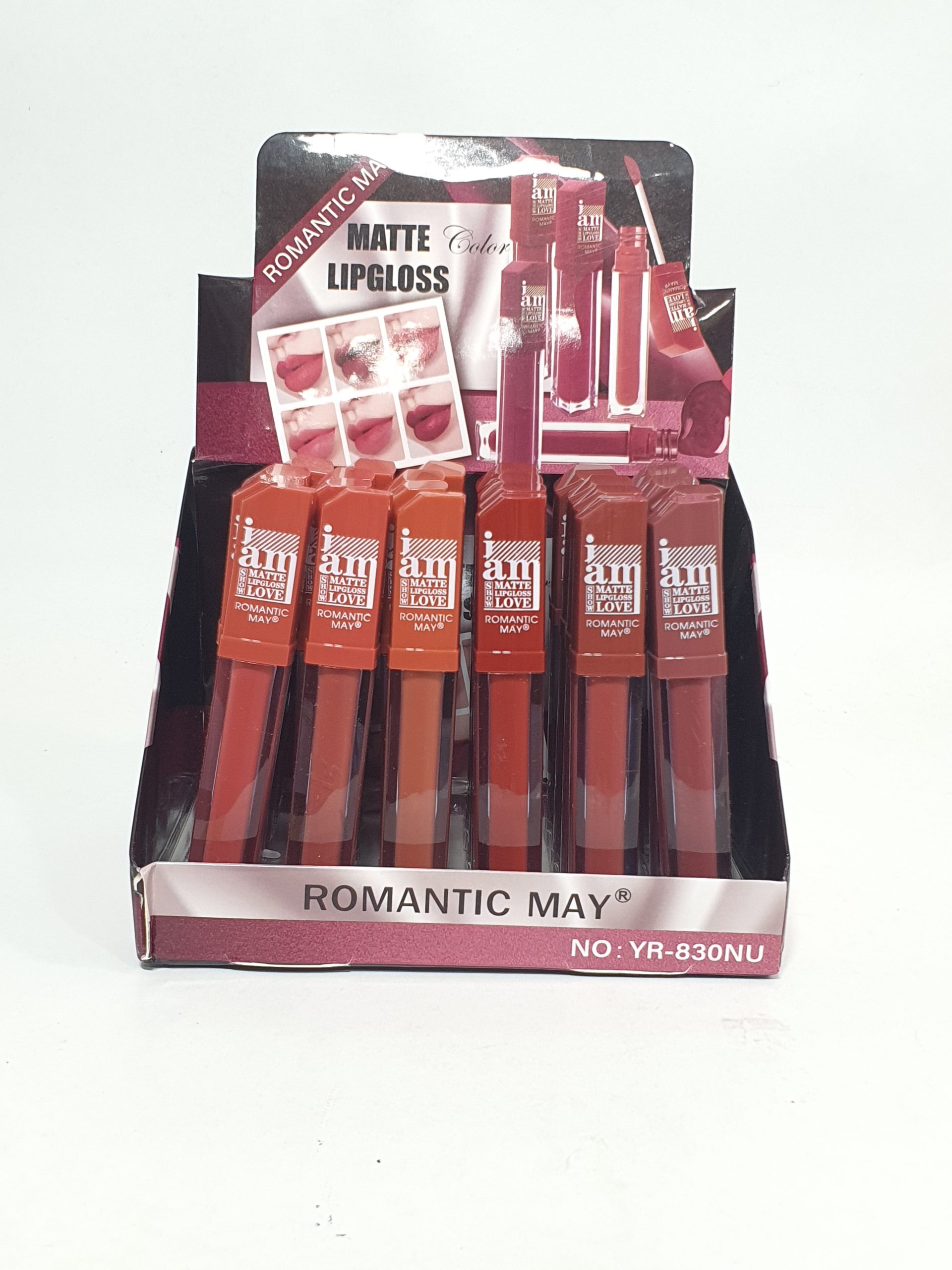 پک 24تایی رژلب مایع رمانتیک مای کد yr- 830nu