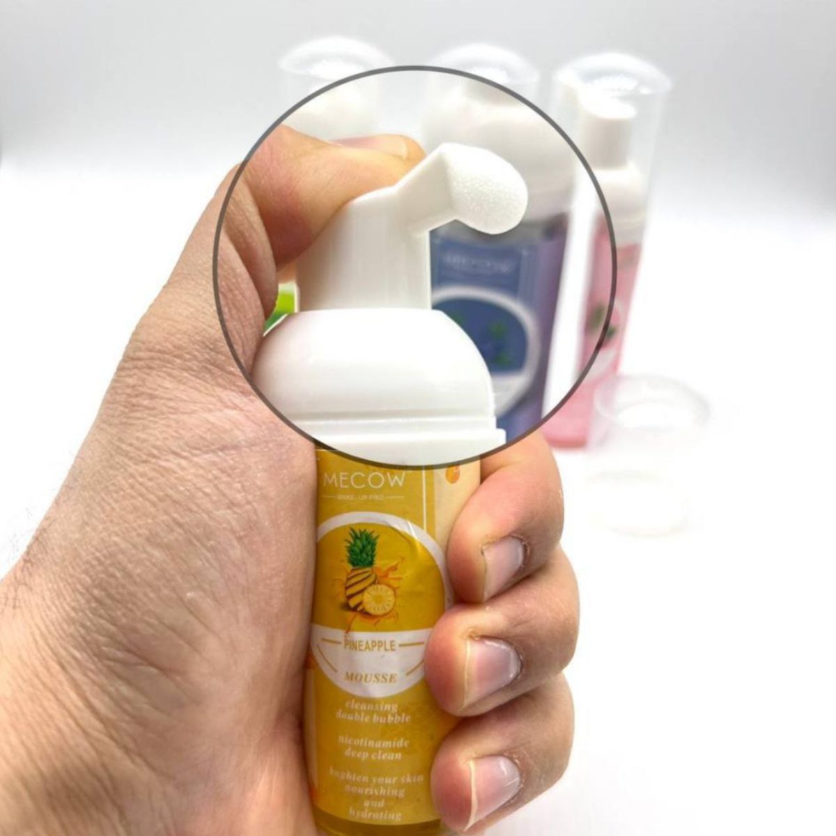 فوم شستشو صورت لیمو مکاو | Mecow lemon face wash foam