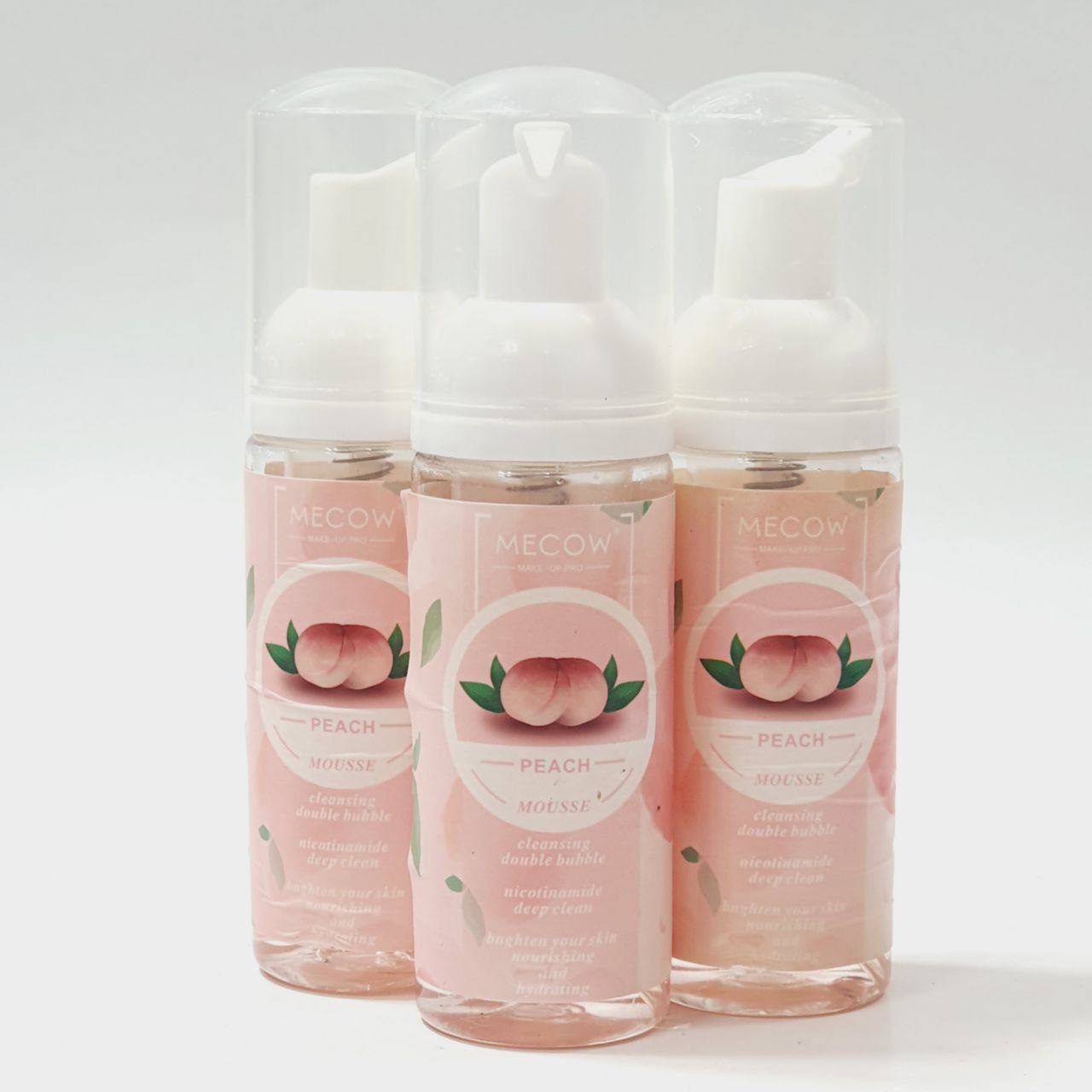 فوم شستشو صورت هلو مکاو فوم شستشو صورت هلو مکاو Mecow peach face wash foam