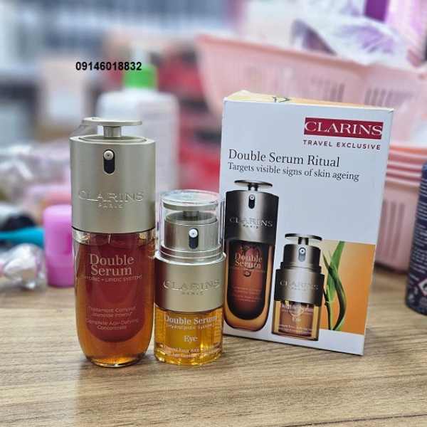 ست دابل سرم کلارِنس (Clarins Double Serum Duo Set – Face & Eye) ست دابل سرم کلارِنس (Clarins Double Serum Duo Set – Face & Eye)